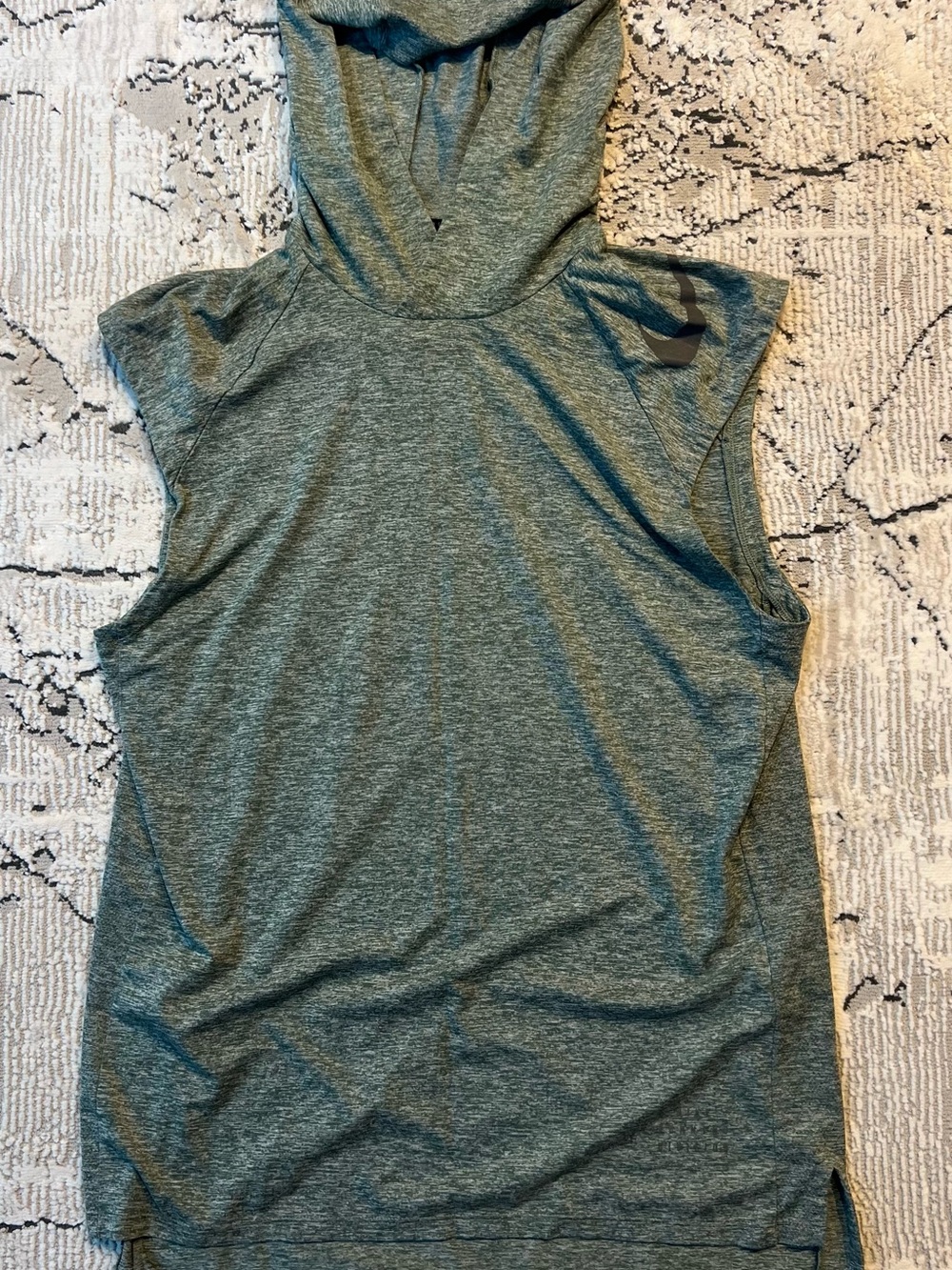 Nike Men's Sleeveless Hoodie in Heather Green